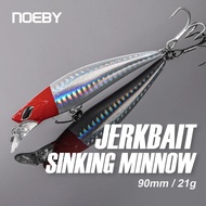 Noeby New Arrival 9cm 21g Sinking Minnow Baits Artificial Spinning Fishing Lure Wobblers NBL9496