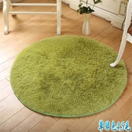 Ready Stock 80cm x 80cm Round Soft Art Carpet Bedroom Mat Fluffy Carpet Home Decor Living Room Shagg