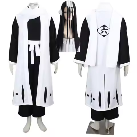 Kuchiki Byakuya Cosplay Bleach Thousand Year Blood War Cosplay Costume Wig Gotei 13 Team 6 Captain R