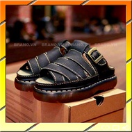 [HÀNG CÓ SẴN] Dép dr 2007 Dép da bò thật có size nam và nữ Dép nam dr quai ngang thái lan full box