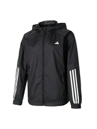 Áo khoác gió dệt có mũ trùm đầu nhẹ, áo khoác thể thao dành cho nữ, mã kiểu IS8036