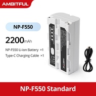 AMBITFUL NP-F550/F750/F970 Video Light Li-ion Battery for Universal LED Fill Light Li-ion Battery