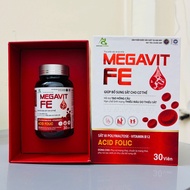 MEGAVIT FE Blood Supplement Iron Tablets - Organic iron, high-quality non-heating Inulin supplement