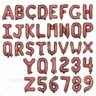 Chocolate color 16 inch Letter A-Z Numer 0-9 Foil Balloons Name Letter Balloon Wedding Birthday Part