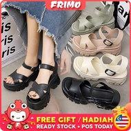 READY STOCK💝 FRIMO Bloclatch Highheel Women’s Kasut Tinggi Perempuan Woman Fashion Shoe Shoes High H