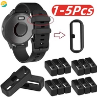 1-5Pcs High Quality Silicone Watch Band Keeper Loop Security Holder Black Special Fasten Retainer Ring For Garmin Fenix 7 6 5 935 945X Smartwatch Accessories