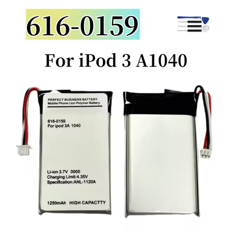 For iPod 3 battery 616-0159 1250mAh Battery For iPod 3 3G 3rd Generation A1040 + Free Tools