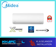 AIRCOND MIDEA 1.0 HP- 2.5 HP R32 INVERTER WALL MOUNTED XTREME SAVE