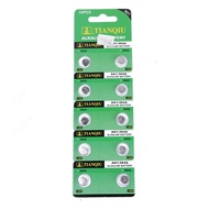 10pcs 1.5V Tian Qiu AG1 LR621 364 SR621 164 Button Cell Battery