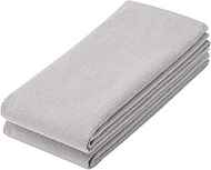 Muji 84793547 Pile Weave 2-Piece Long Towel, Set of 4, 13.4 x 43.3 inches (34 x 110 cm), Gray/Ultra 