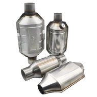 Universal Catalytic Converter 400 Cells High Flow Muffler Round Stainless Steel Euro 1 Standard Car 