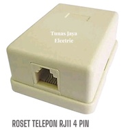 Terminal RJ-11 Telephone Rosette 1 Port RJ11 Connector