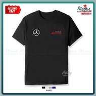 T Shirt Round Neck Sulam Mercedes Powered By AMG Performance Design E63s C43 Baju Lelaki Cotton Fash