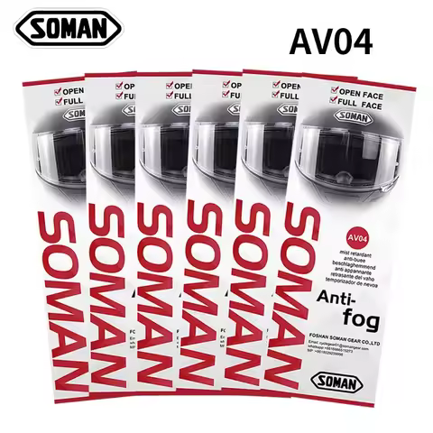 SOMAN Universal Motorcycle Helmet Anti Fog Lens Film Visor TAC Clear Insert for AGV SHOEI HJC Waterp