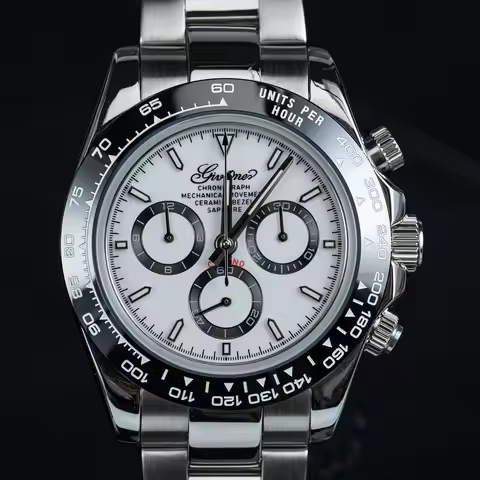 GIV Automatic Chronograph Mechanical Mens Watch Day tona Chronograph Watches for Men Sapphire Self-w