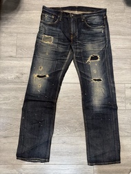 EDWIN 503 RVS Rebel Vintage 牛仔褲 99%新