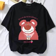 Strawberry Bear XS-3XL Oversized Women's T-Shirt