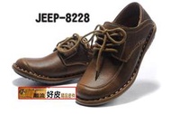 潮流好皮-正皮Jeep8228個性懶人休閒皮鞋.免上鞋油.純手工打造.穿不壞真是傷腦筋.充評價成本價供應