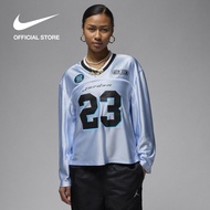 Jordan Kaos Wanita Long-Sleeve Jersey - Hydrogen Blue [HF9459-407]