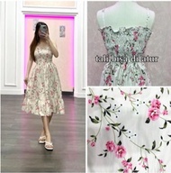 Dress Wanita Tali Korea Style Dress Tank Top Motif Bunga Atasan Dress Wanita Singlet Supercollection