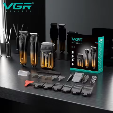 VGR Hair Trimmer Professional Electric Shaver Adjustable Trimmer Barber Clippers Beard Trimmer Razor