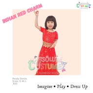 Local Seller Indian Red Charm Traditional Wear/Indian Traditional Costumes/Deepavali Wear