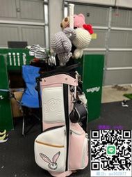 高爾夫球袋韓國女款Malbon高爾夫球包支架包 新款標準包 皮質球桿包golf bag高爾夫球包