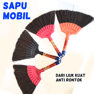 Sapu Mini Kecil Untuk Karpet Dan Alas Mobil dari serat ijuk hitam