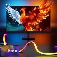 Monitor Backlight for Win PC & Mac , Gaming Light Strip,LED Strip Sync to 24-34 Inch Screen, Enhance