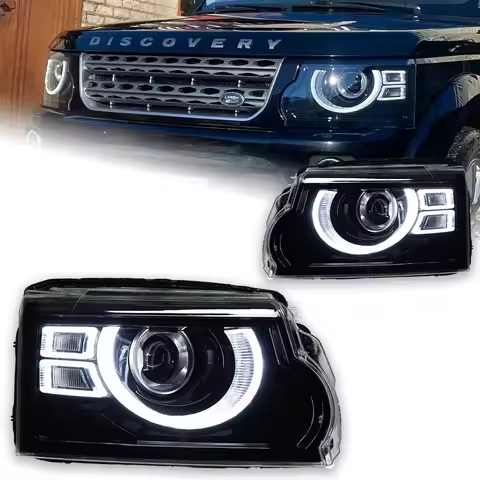 Car Styling Head Lamp for Discovery Headlights 2010-2017 Discovery 4 LED Headlight DRL Angel Eye Pro