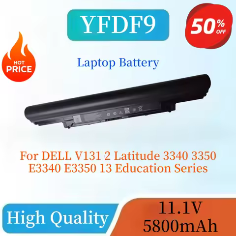 New YFDF9 JR6XC 11.1V 5800mAh Laptop Battery For DELL V131 2 Latitude 3340 3350 E3340 E3350 13 Educa