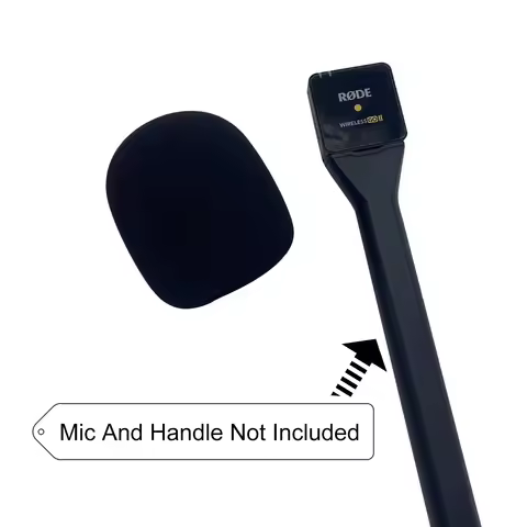 Customized Microphone Logo Covers Windscreen Foam Windshield For Rode Wireless GO II Only Sponge