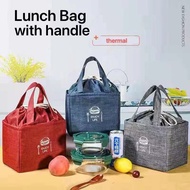 Thermal Waterproof Lunch Bag Insulated Drawstring Bag