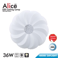 "สินค้าใหม่" ไฟเพดาน LED SHINING ALICE 36 วัตต์ 3 แสงขาว DAYLIGHT 15.5 นิ้ว เปลี่ยนแฝงได้ หลอดไฟโตชิ