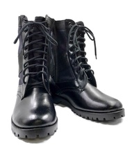 รองเท้าจังเกิ้ล หนังวัวแท้ มีซิปข้าง รองเท้าทหาร รองเท้า รด Original Handmade ยี่ห้อ Copmine สีดำ