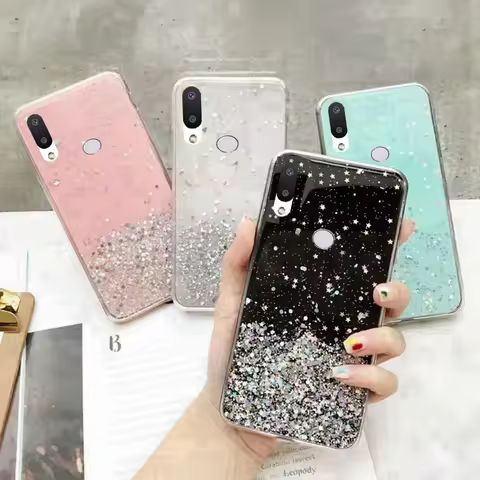 Bling Glitter Phone Case For samsung galaxy A10S A 10S A 10 S A107F A107M Silicon Soft Full Cover Fo