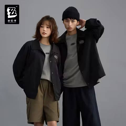 [Genuine] miHoYo Game Zenless Zone Zero STUDIO 2025SS Series Thin Coach Jacket Casual Coat Sport Coa