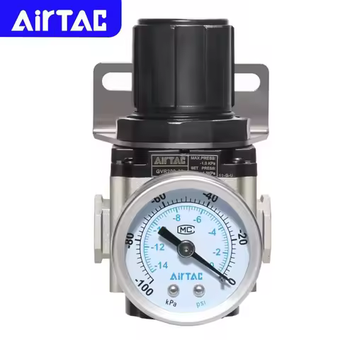 AIRTAC Pneumatic Vacuum Regulator Pressure Regulating Valve GVR20006 GVR20008 GVR30008 GVR30010 Nega
