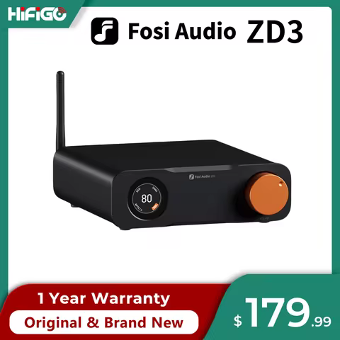 Fosi Audio ZD3 Bluetooth USB Desktop DAC ARC Input, ES9039Q2M Fully Balanced Digital Decoder for Ste