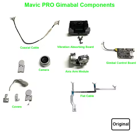 Genuine Mavic Pro Gimbal Motors Axis Arm PTZ Cable Coaxial Line Gimbal Control Board and Camera Repa