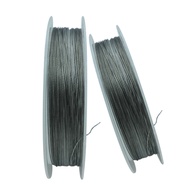 MAL- 50m 7 Strands Fishing Steel Wire Lines Braided Leader Coating String Trace Rig