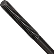 Carbon Steel Stud, Ends Threaded Equally, Black Oxide Finish, M6-1.0 Threads, 110mm Length, 31mm Thr