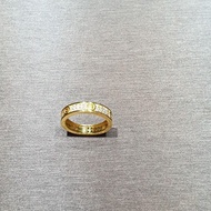 22k / 916 Gold Crystal C design Ring
