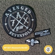One Set of Embroidery Accessories Back Patch Embroidery Emblem Music Band A7X Logo Embroidery Patch 