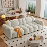 貓抓絨梳化sofa (🚚包送貨free delivery)  餅乾梳化 直排梳化 多人位梳化雙人位梳化 三人座沙發 客廳梳化 直排梳化 沙發 梳發 沙发 咕臣  Two-person sofa Liv
