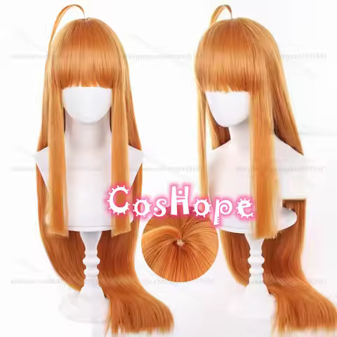 Futaba Sakura Cosplay Wig 100cm Long Straight Orange Wig Cosplay Anime Cosplay Wigs Heat Resistant S
