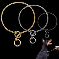 Dog Gold Choke Chain - Dog training Chain necklace