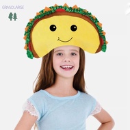 [GLG]Party Burger Hat Fast Food Halloween Costume Prop Mini  Hats Men Felt Taco Hat Photography Prop