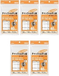 Japax UD40 Clear Plastic Bag with Zipper (Width x Height x Thickness): 3.3 x 4.7 x 0.01 inches (8.5 