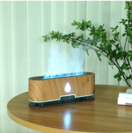 3D Flame Aroma Diffuser Warm Light Cold Light Air Humidifier เครื่องกระจายความหอมเครื่องเพิ่มความชื้นในอากาศ แสงอุ่น แสงเย็น LED Aroma Lamp Aromatherapy Aroma essential oil